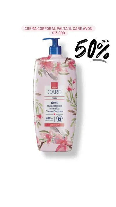 Crema corporal Palta 1L Care Avon
