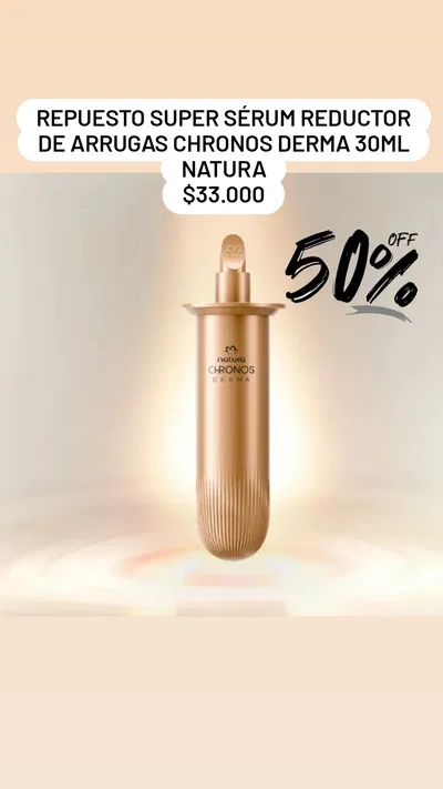 Repuesto Super Sérum Reductor de Arrugas Chronos Derma 30ml Natura