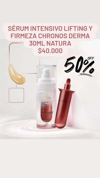 Sérum Intensivo Lifting y Firmeza Chronos Derma 30ml Natura
