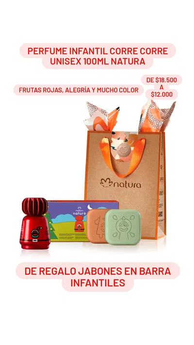 Perfume Infantil Corre Corre Unisex 100ml Natura