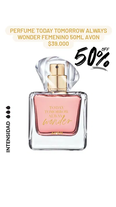 Perfume Today Tomorrow Always Wonder femenino 50ml Avon