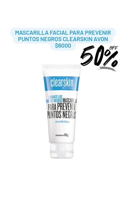 Mascarilla Facial para Prevenir Puntos Negros Clearskin Avon