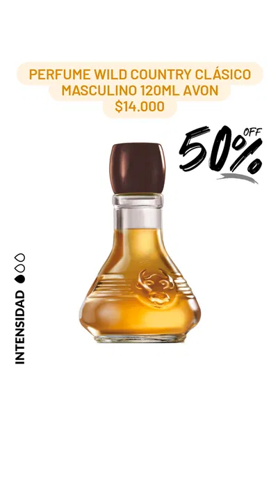Perfume Wild Country Clásico masculino 120ml Avon