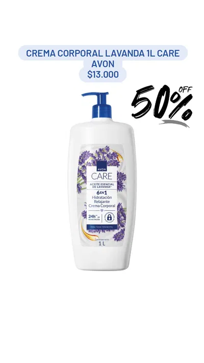 Crema corporal Lavanda 1L Care Avon