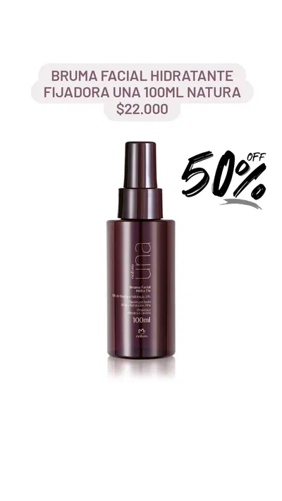Bruma Facial Hidratante Fijadora Una 100ml Natura