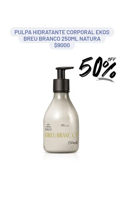Pulpa Hidratante Corporal Ekos Breu Branco 250ml Natura