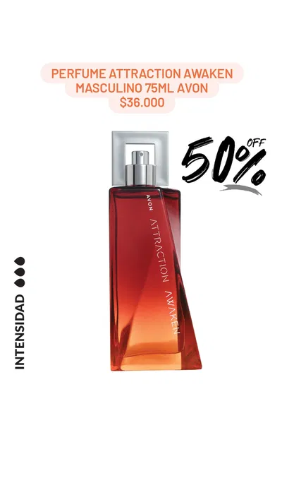 Perfume Attraction Awaken masculino 75ml Avon