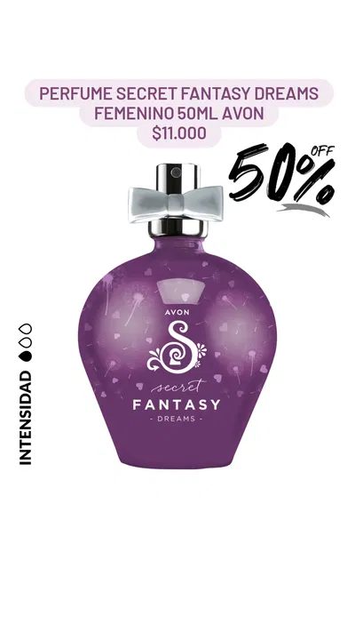 Perfume Secret Fantasy Dreams femenino 50ml Avon