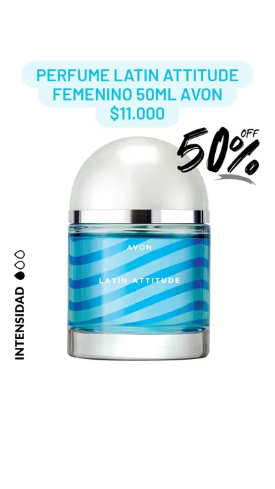 Perfume Latin Attitude Clásico femenino 50ml Avon