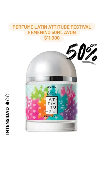 Perfume Latin Attitude Festival femenino 50ml Avon