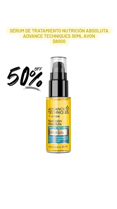 Serum de Tratamiento Advance Techniques Nutrición Absoluta 30ml Avon 