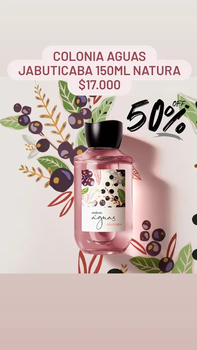 Colonia Aguas Jabuticaba 150ml Natura