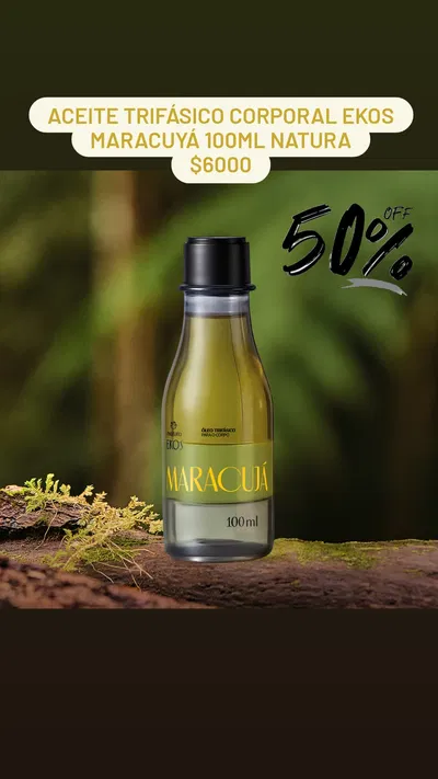 Aceite Trifásico Corporal Ekos Maracuyá 100ml Natura