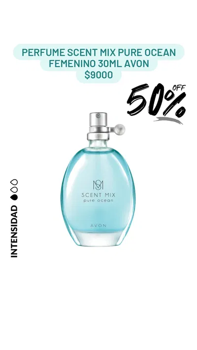 Perfume Scent Mix Pure Ocean femenino 30ml Avon