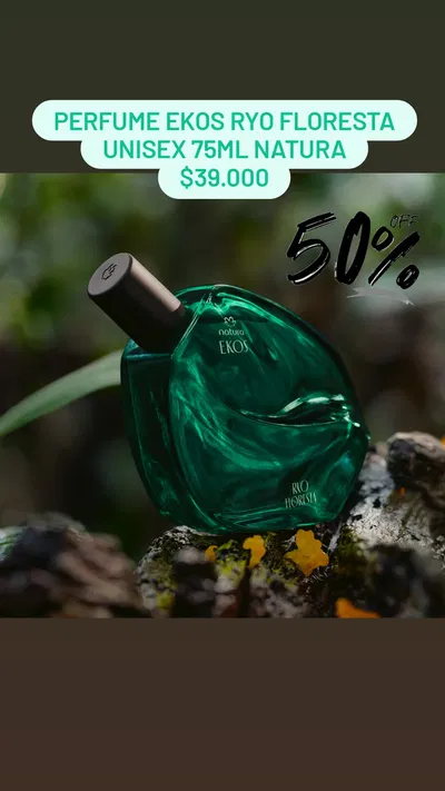 Perfume Ekos Ryo Floresta Unisex 75ml Natura