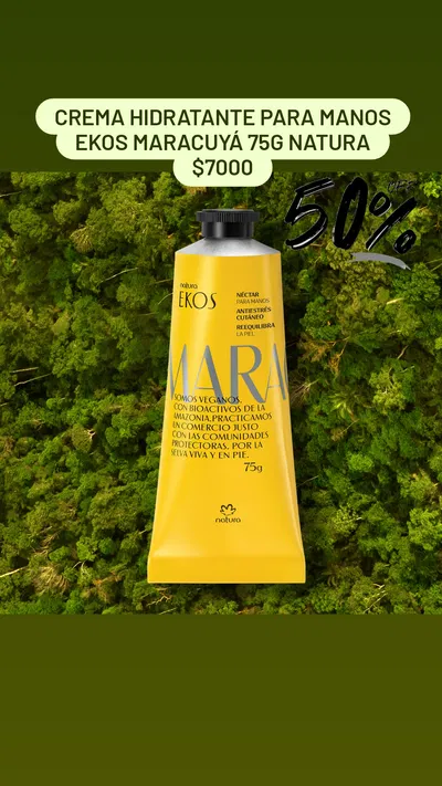 Crema Hidratante para Manos Ekos Maracuyá 75g Natura 