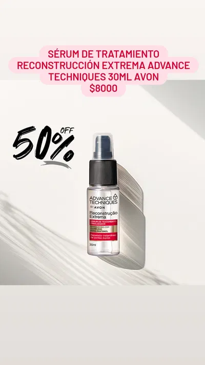 Sérum de Tratamiento Reconstrucción Extrema Advance Techniques 30ml Avon 