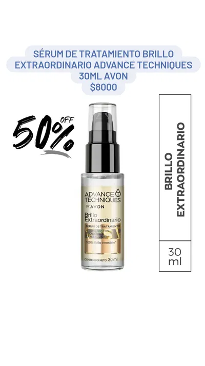 Sérum de Tratamiento Brillo Extraordinario Advance Techniques 30ml Avon 