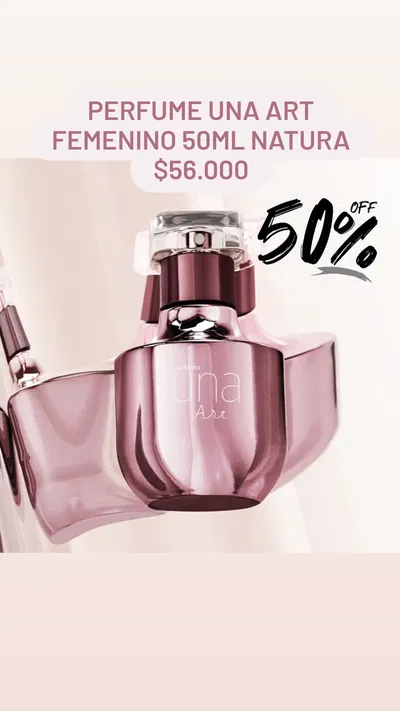 Perfume UNA Art femenino 50ml Natura 
