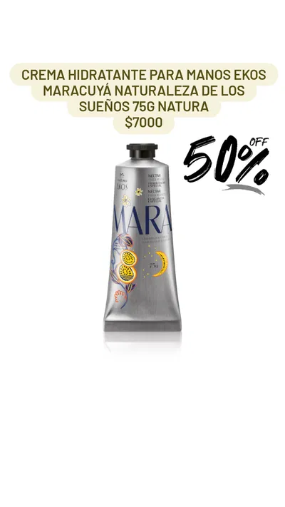 Crema Hidratante para Manos Ekos Maracuyá Naturaleza de los sueños 75g Natura 