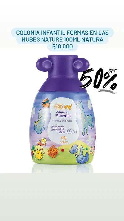 Colonia Infantil Formas en las Nubes Nature 100ml Natura 
