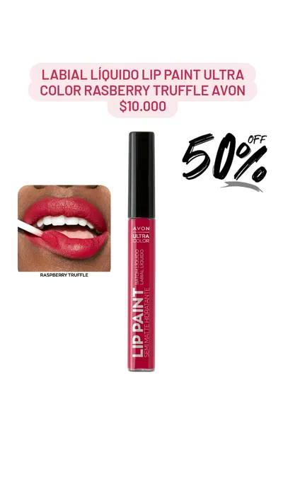 Labial Líquido Lip Paint Ultra Color Rasberry Truffle Avon
