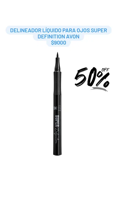 Delineador Líquido para Ojos Super Definition Avon 