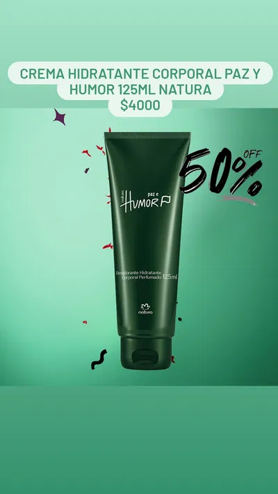 Crema Hidratante Corporal Paz y Humor 125ml Natura