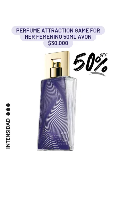 Perfume Attraction Game for Her femenino 50ml Avon