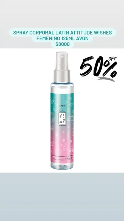 Spray Corporal Latin Attitude Wishes femenino 125ml Avon