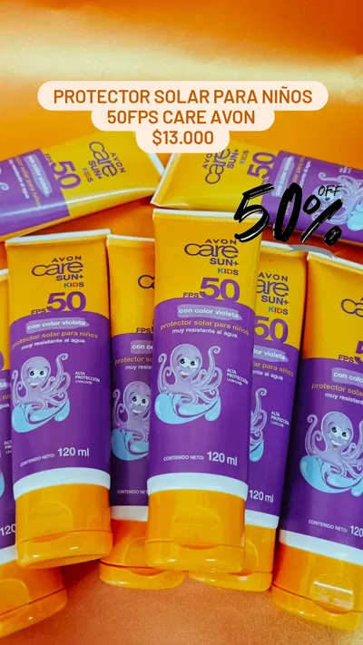 Protector solar para niños 50fps Care Avon 