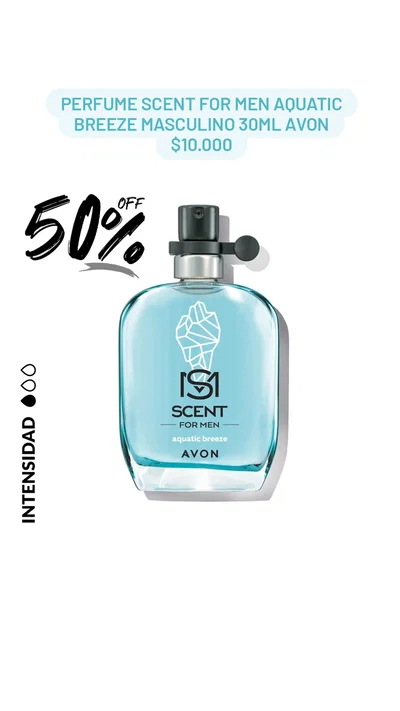 Perfume Scent For Men Aquatic Breeze masculino 30ml Avon