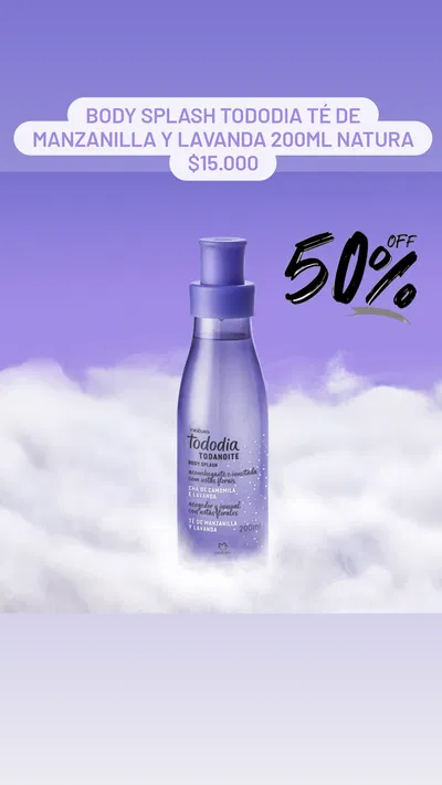 Body Splash Tododia Té de Manzanilla y Lavanda 200ml Natura 