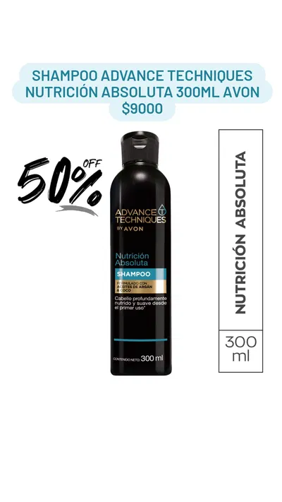 Shampoo Advance Techniques Nutrición Absoluta 300ml Avon