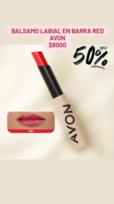 Balsamo Labial en barra Red Avon