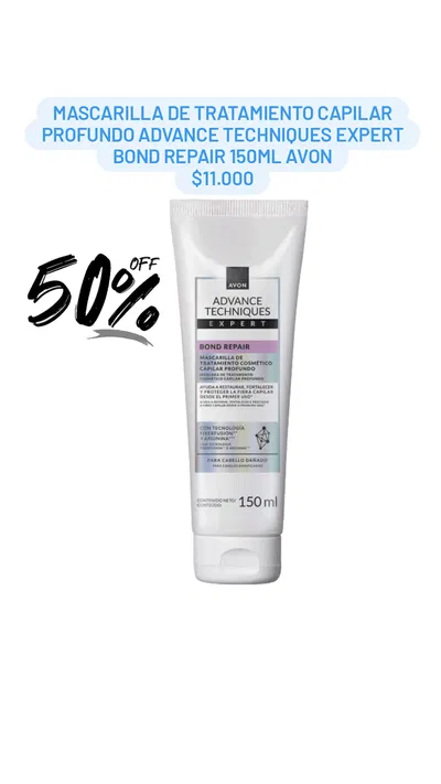 Mascarilla de Tratamiento Capilar Advance Techniques Expert Bond Repair 150ML Avon