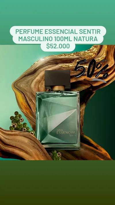 Perfume Essencial Sentir masculino 100ml Natura 