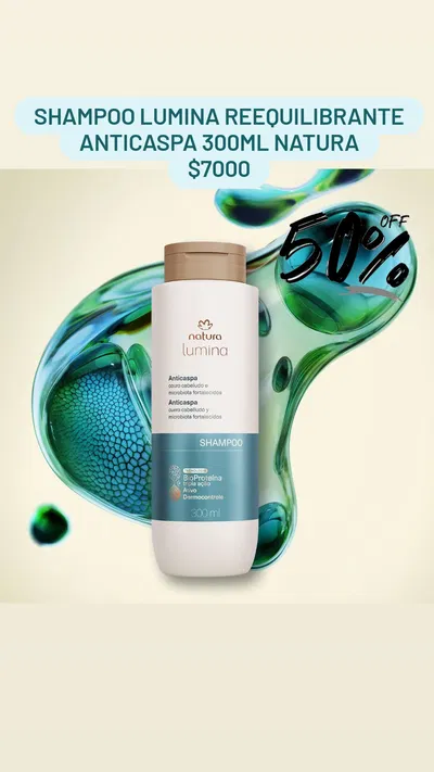Shampoo Lumina Reequilibrante Anticaspa 300ml Natura 