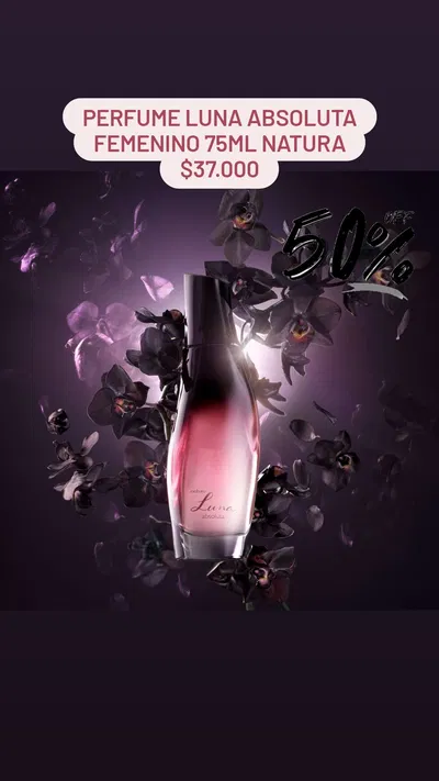 Perfume Luna Absoluta femenino 75ml Natura 