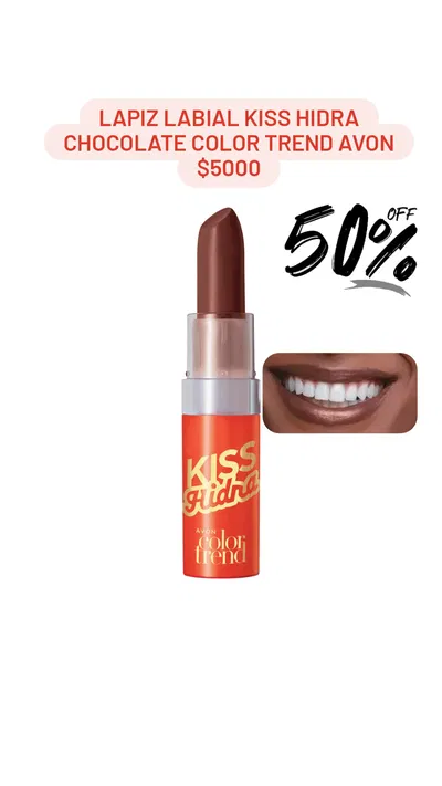Lapiz Labial Kiss Hidra Color Chocolate Color Trend Avon