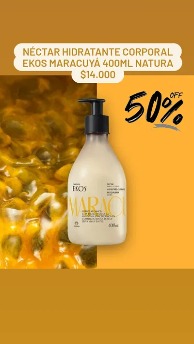 Néctar Hidratante Corporal Ekos Maracuyá 400ml Natura