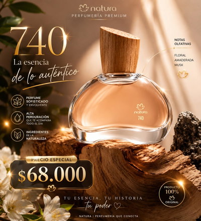 Perfume 740 Sándalo Breu Branco Alta Perfumería 50ml Natura