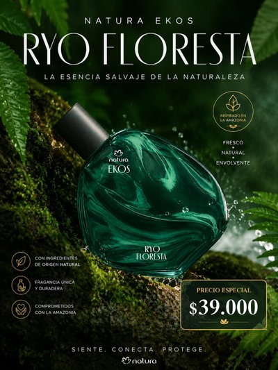 Perfume Ekos Ryo Floresta Unisex 75ml Natura