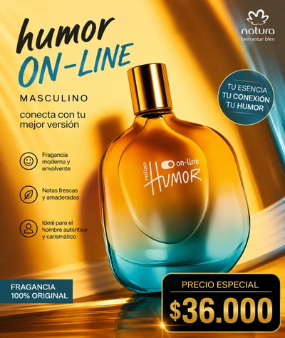 Perfume Humor Online masculino 75ml Natura 