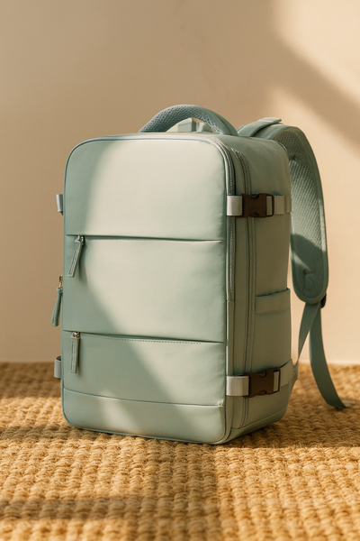 Mochila de Viaje Alaska Expandible Verde Agua