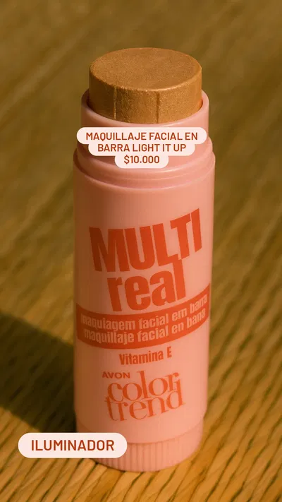 Maquillaje facial en barra Light It Up Iluminador Avon