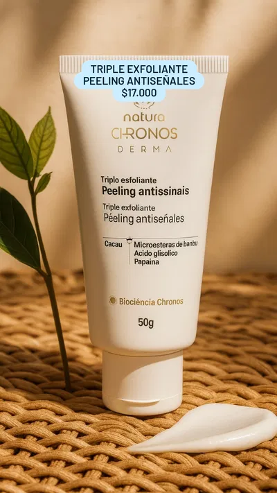 Triple Exfoliante Peeling antiseñales Chronos Natura 