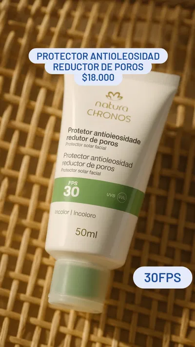 Protector Antioleosidad Reductor de poros Chronos Natura 