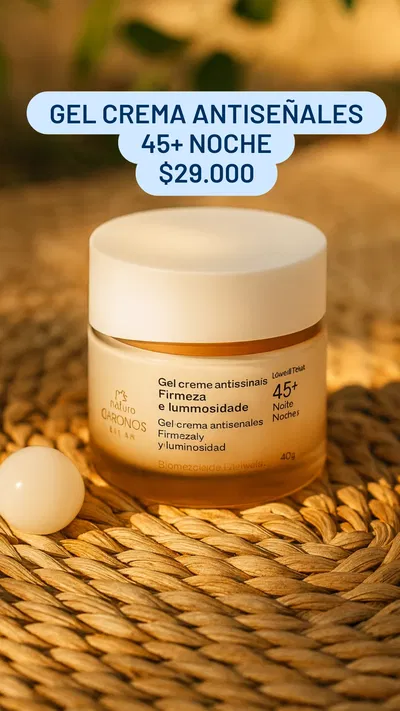 Gel Crema Antiseñales 45+ Noche Chronos Natura 