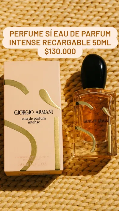 Perfume Sí Eau de Parfum Intense Recargable 50ml Giorgio Armani 